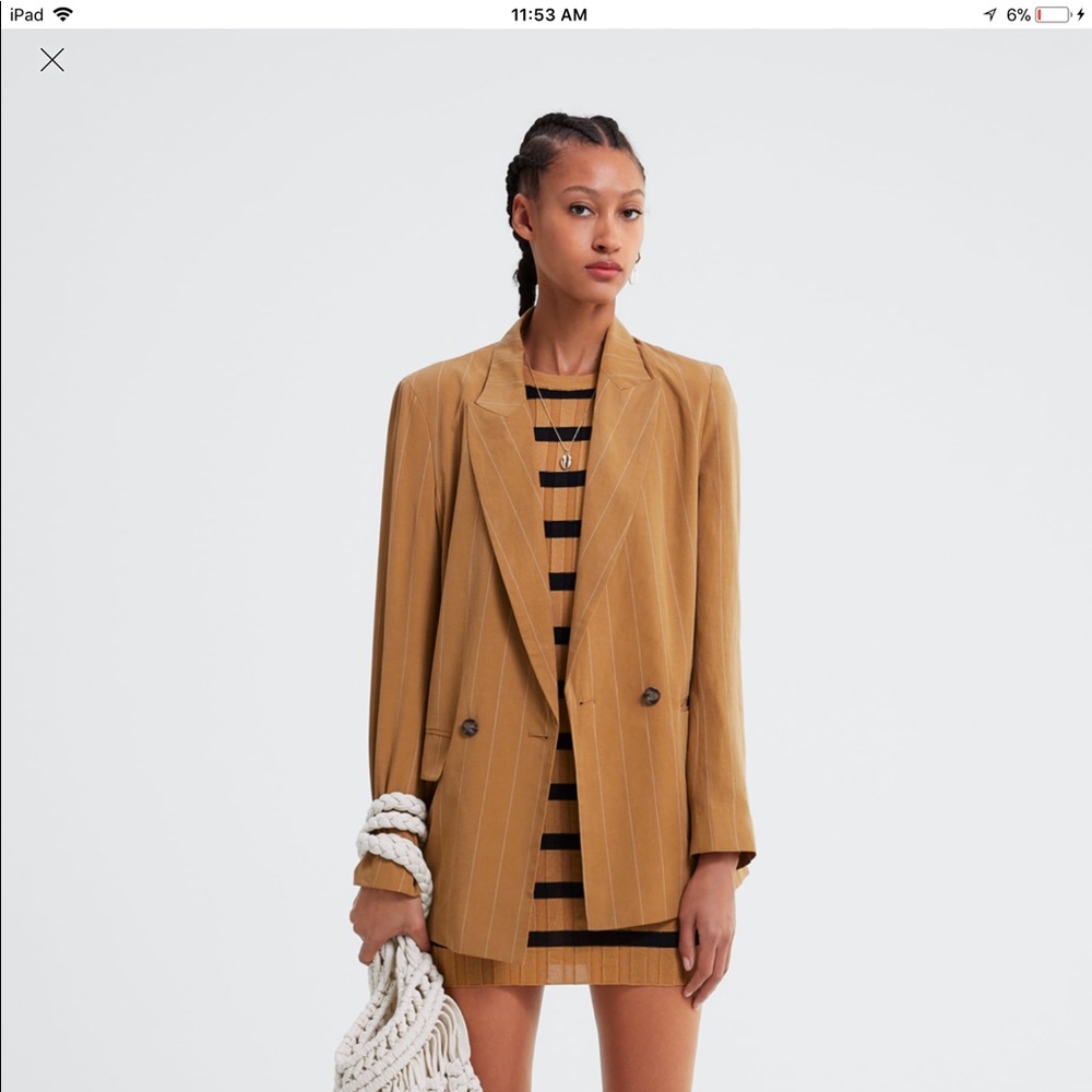Worn once Zara blazer size L